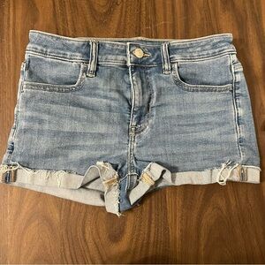 American Eagle Next Level Stretch Hi‎ Rise Cut Off Shorties Size 4